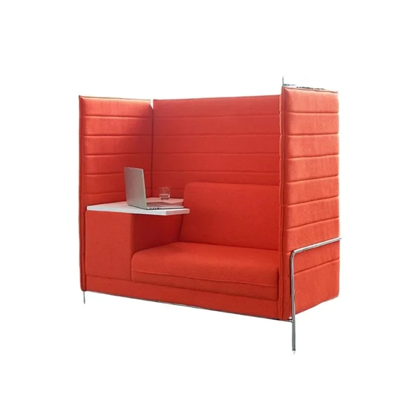 Modern High Back Privacy Office Single Booth Seat Sofa and Writing Board