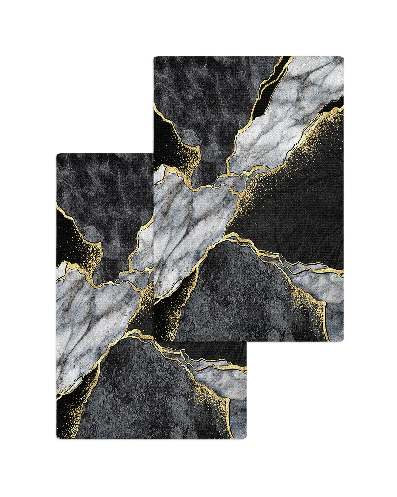 Abstract Black White Marble 40*60cm Tea Towels Absorption Walf Checks Kitchen Soft Cleaning Towel Cloth Napkins Dish Rags