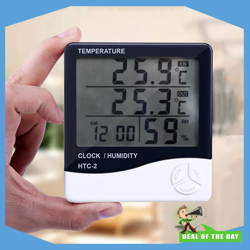 24-Hour Delivery Indoor Digital Thermometer Home Hygrometer,Accurate Outdoor Temperature Monitor,Humidity Gauge Indicator Thermo