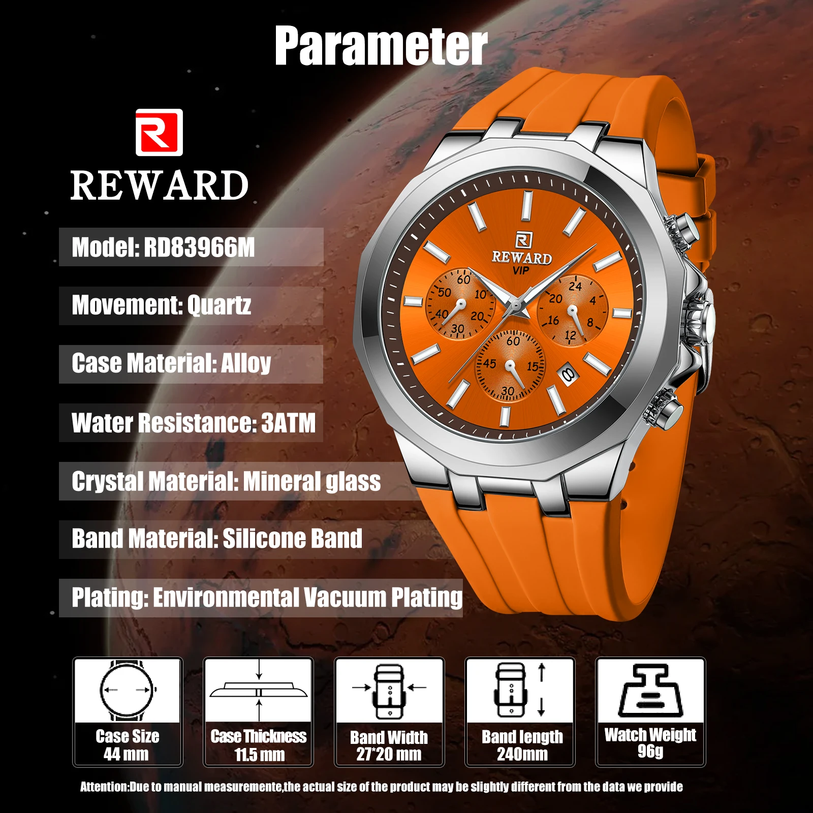 REWARD Men Watches Quartz Analog Waterproof Luminous Date Wrist Watch Silicone Strap Luxury Casual Watch for Men