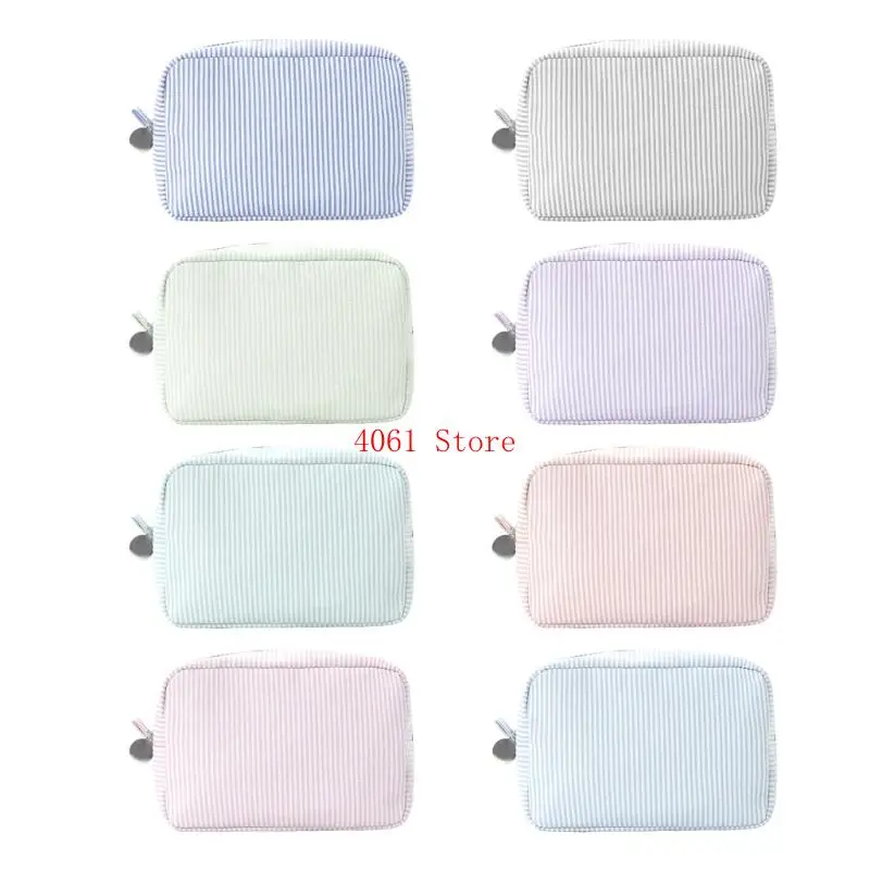 

Дорожная косметичка, портативная косметичка, портмоне в полоску, сумка для туалетных принадлежностей для женщин