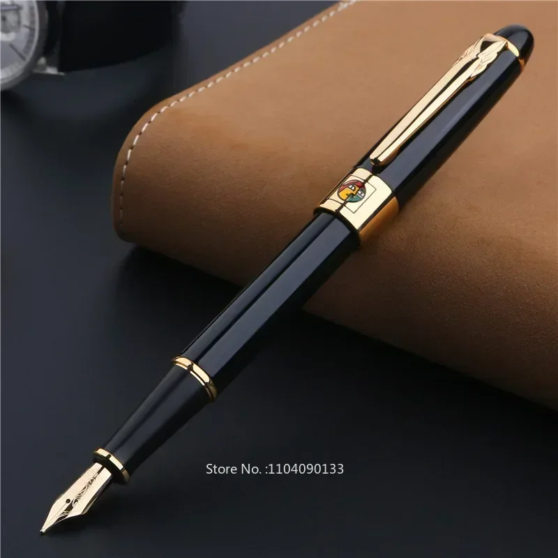 New Pimio 89 Munich Jazz Metal Fountain Pen Iridium Gold Nib with Converter Office F 0.5mm Nib High End Luxury Business Pen Gift