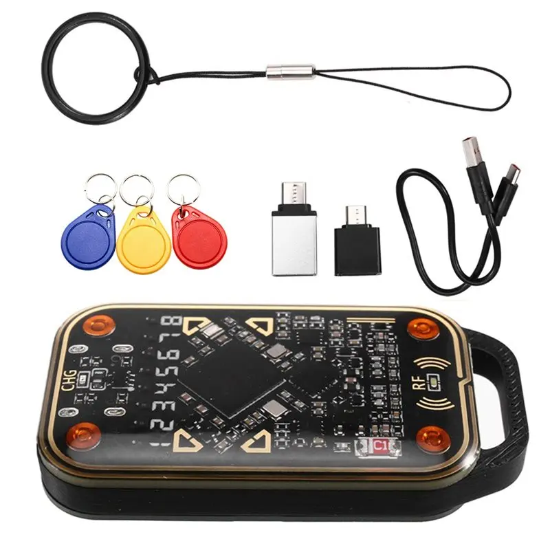 

【A48T HOT】Chameleon Ultra V3.0 125Khz 13.56Mhz RFID-эмулятор смарт-карт, считыватель ID IC-меток, копировщик + 3 брелока UID