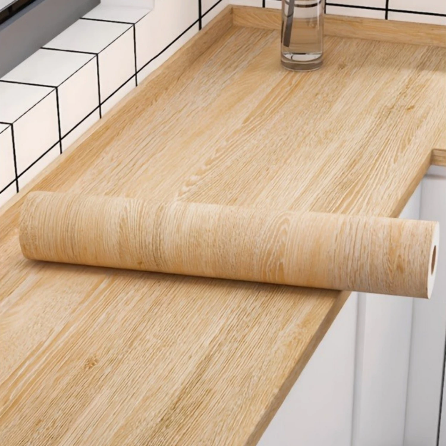 

1 шт., ПВХ, маслостойкие мраморные наклейки под дерево, самоклеящиеся обои для кухонной столешницы, шкафа, настольного шкафа, настенная наклейка