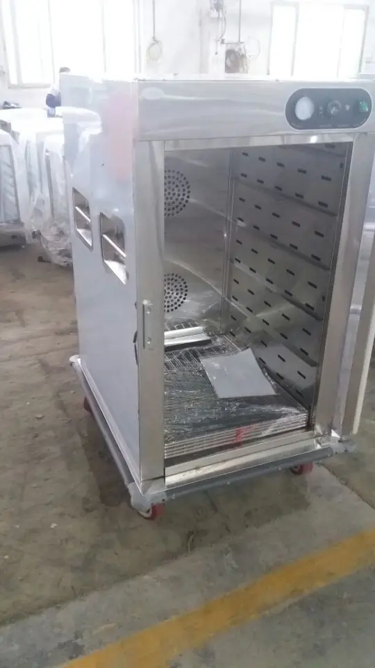 Top Hotel Restaurant Mobile Food Warmer Carts Heated Holding Cabinet Trolley Mobile Food Warmer Banquet Cart Table - view 3