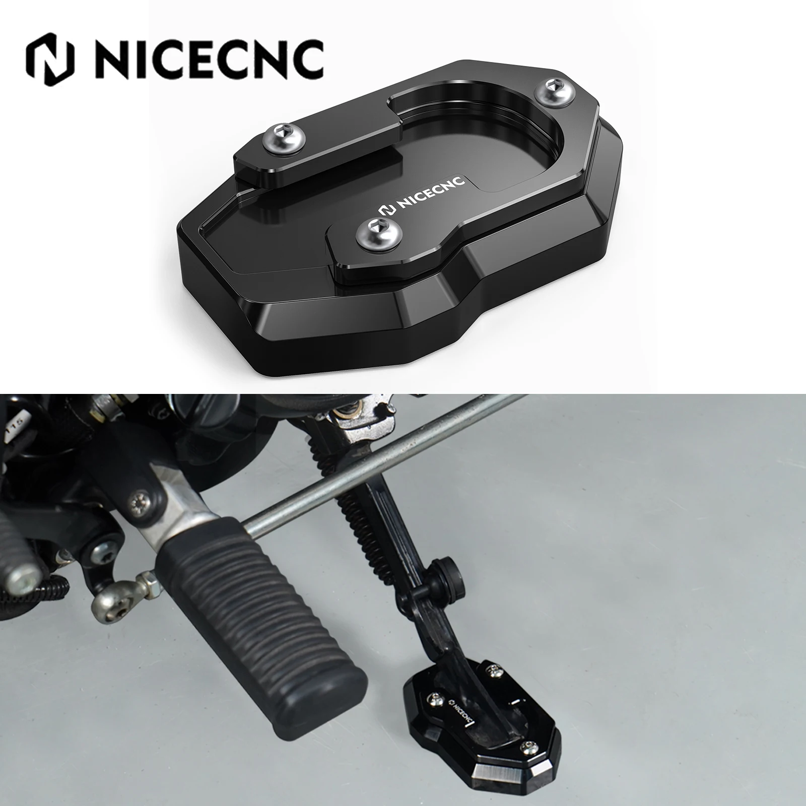 For Harley 2021-2024 Sportster S RH1250S Kickstand Side Stand Extension Pad RH 1250 S RH1250 S RH 1250S 2021 2022 2023 2024