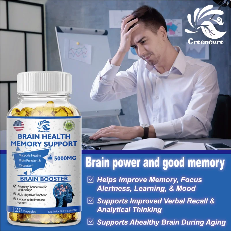 Improves Mood and Supports Healthy Brain. Helps to Enhance Memory, Learning Ability, Improve Thinking, Concentration