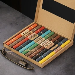 11 Fragrances Available with Gift Box in 20g Cans Approximately 40pcs/can Natural Linear Sandalwood Stick Incense Long-lasting