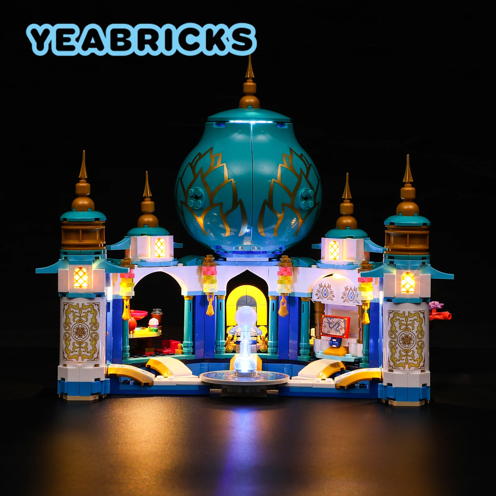 

YEABRICKS Набор строительных блоков со светодиодсветильник кой для 43181 Raya и the Heart Palace (не входит в комплект) Кирпичи игрушки для детей