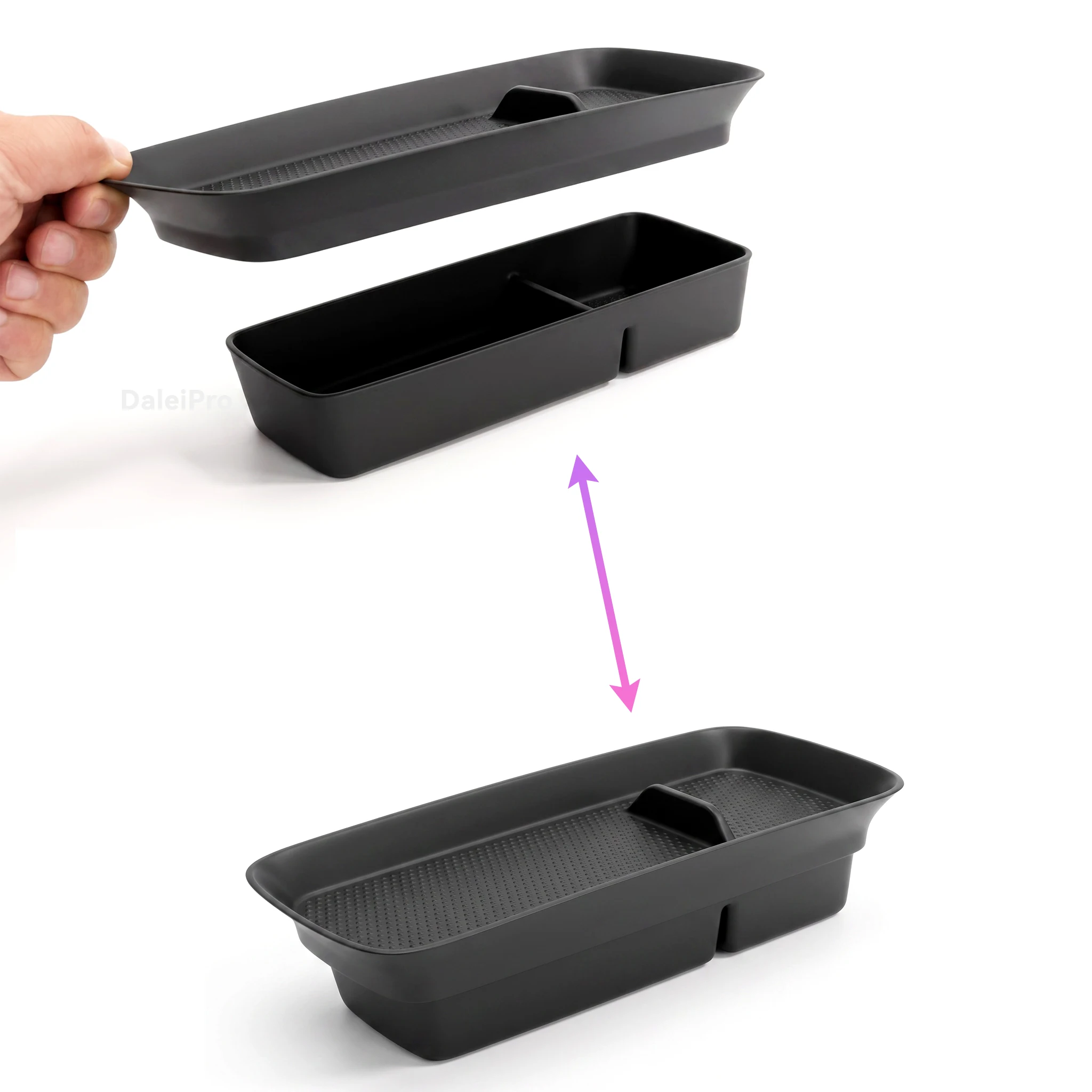 Für BYD Dolphin Surf / Dolphin Mini / Seagull 2023 2024 2025, Aufbewahrungsbox für die hintere Armlehne, TPE-Organizer für die untere Mittelkonsole – Detail 11