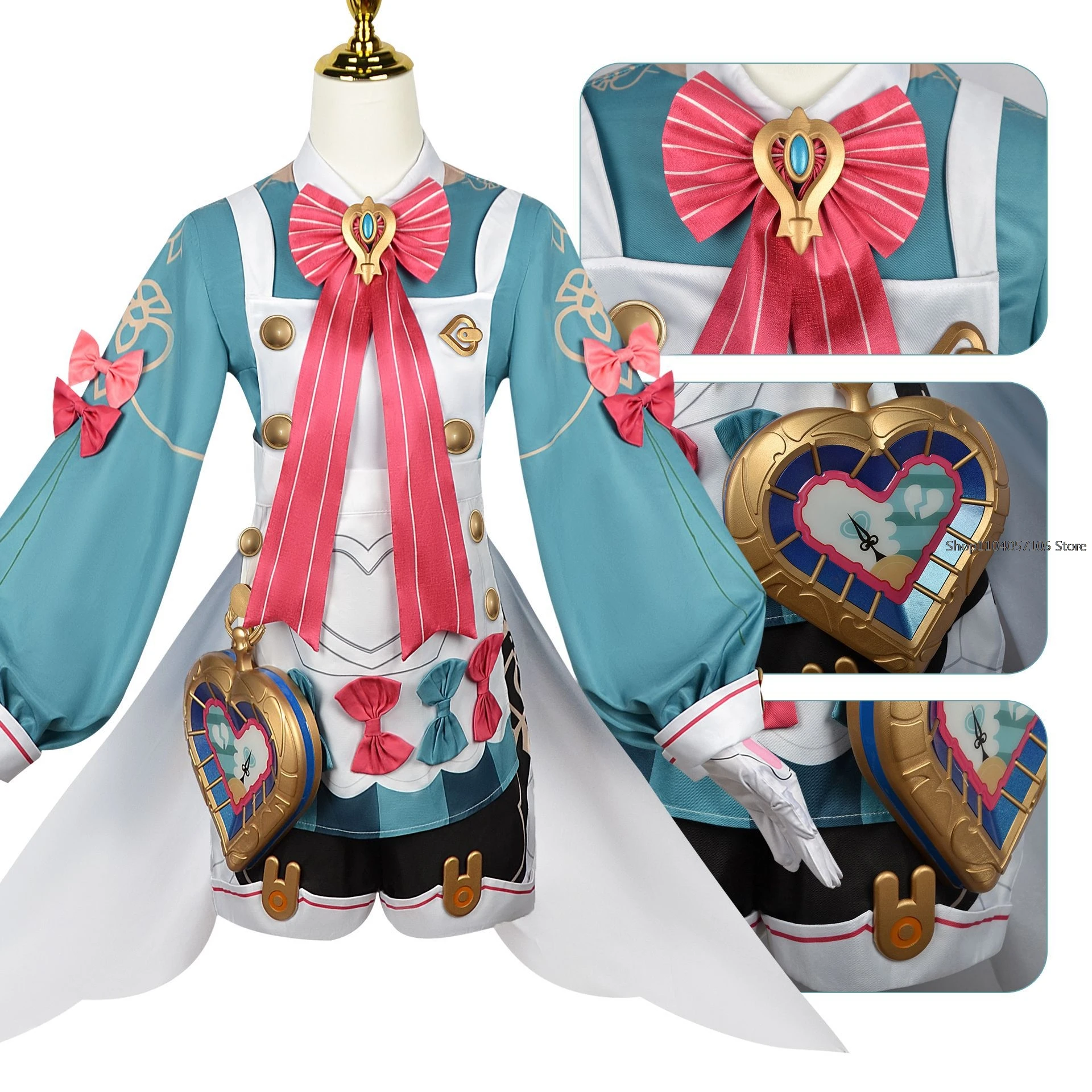 Sigewine Cosplay Costume Game Genshin Impact Fontaine Lovely Sigewinne Cosplay Women Costume Halloween Carnival Party Costume