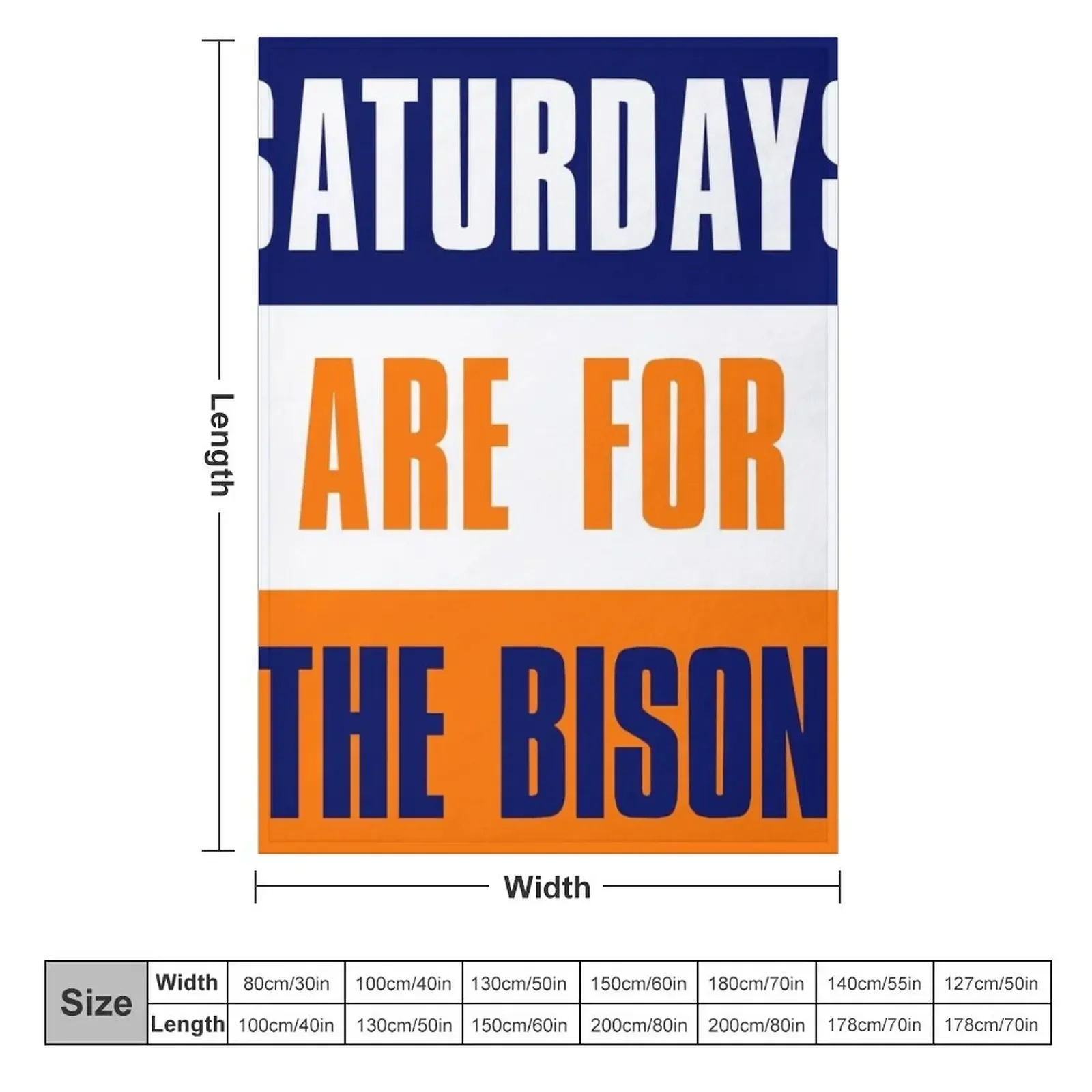 Saturdays are for The Bison, Bucknell University Throw Blanket Heavy Winter beds Sofa Throw for winter Blankets