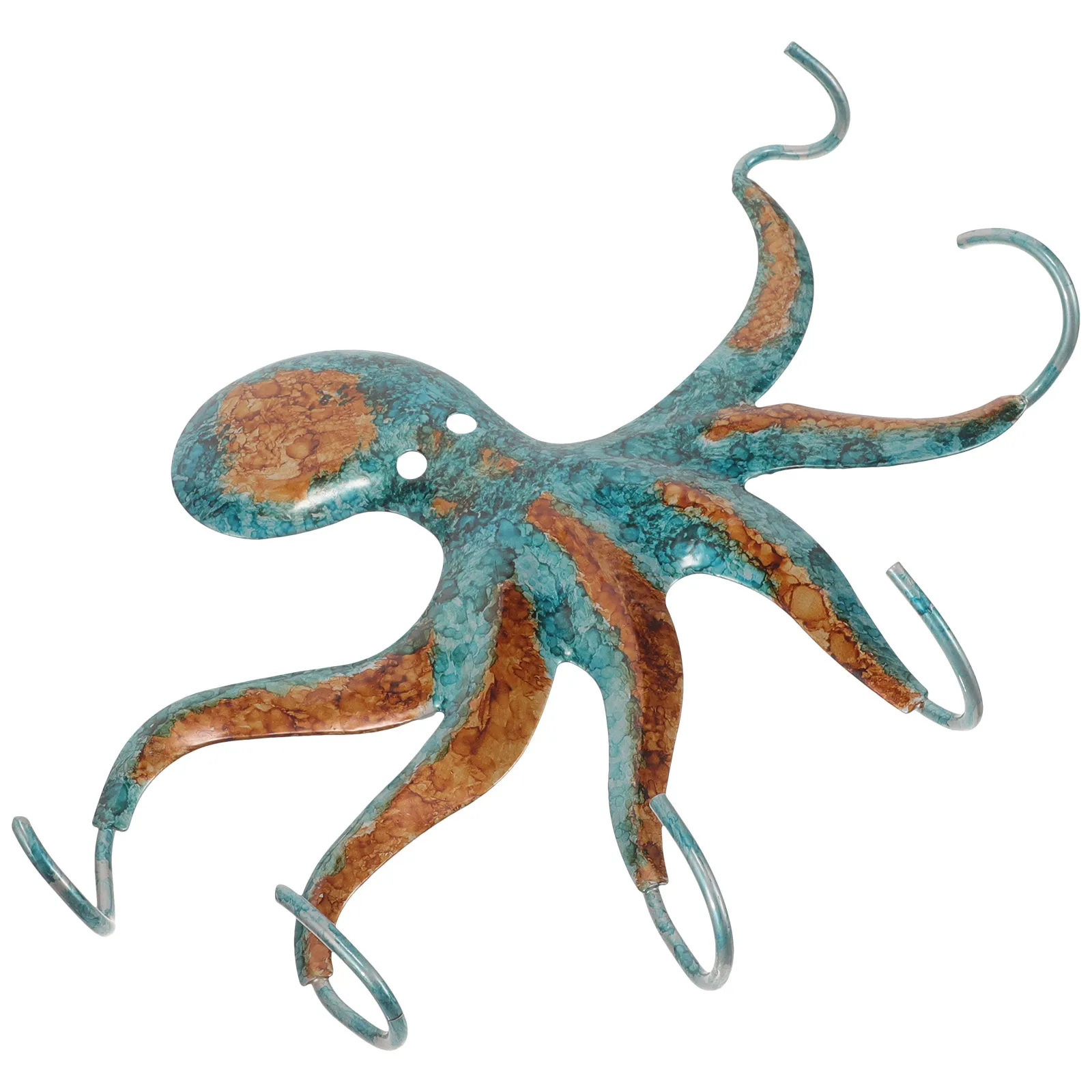 

1pcs Octopus Metal Wall Hooks for Wall Mounted Hooks For Hanging Hanging Kitchen Bathroom Iron Storage Towel Hook Decorative