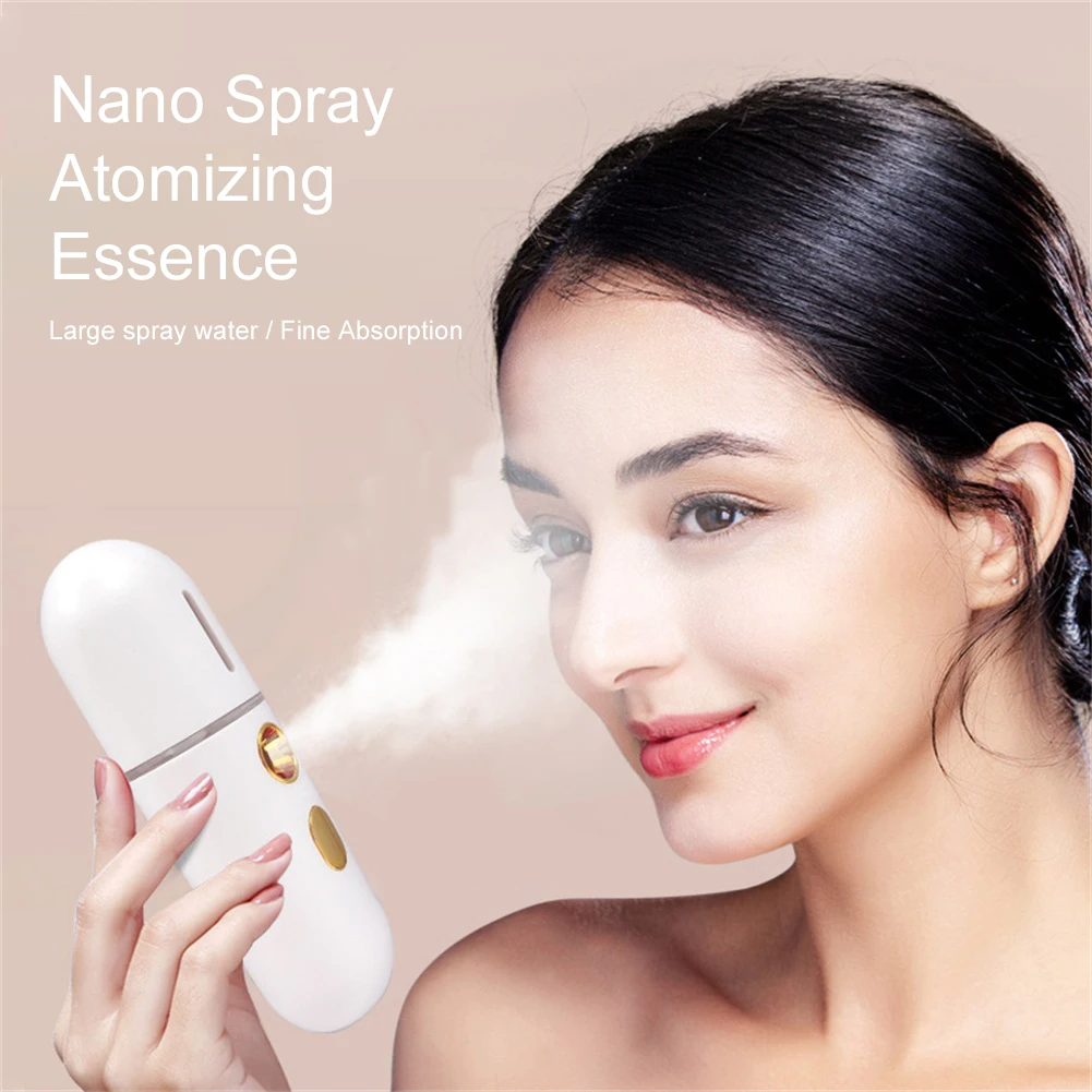 1~10PCS Mini Face Steamer USB Rechargeable Humidifier Nano Nebulizer Portable Cold Spray Moisturizing Beauty Instruments Skin