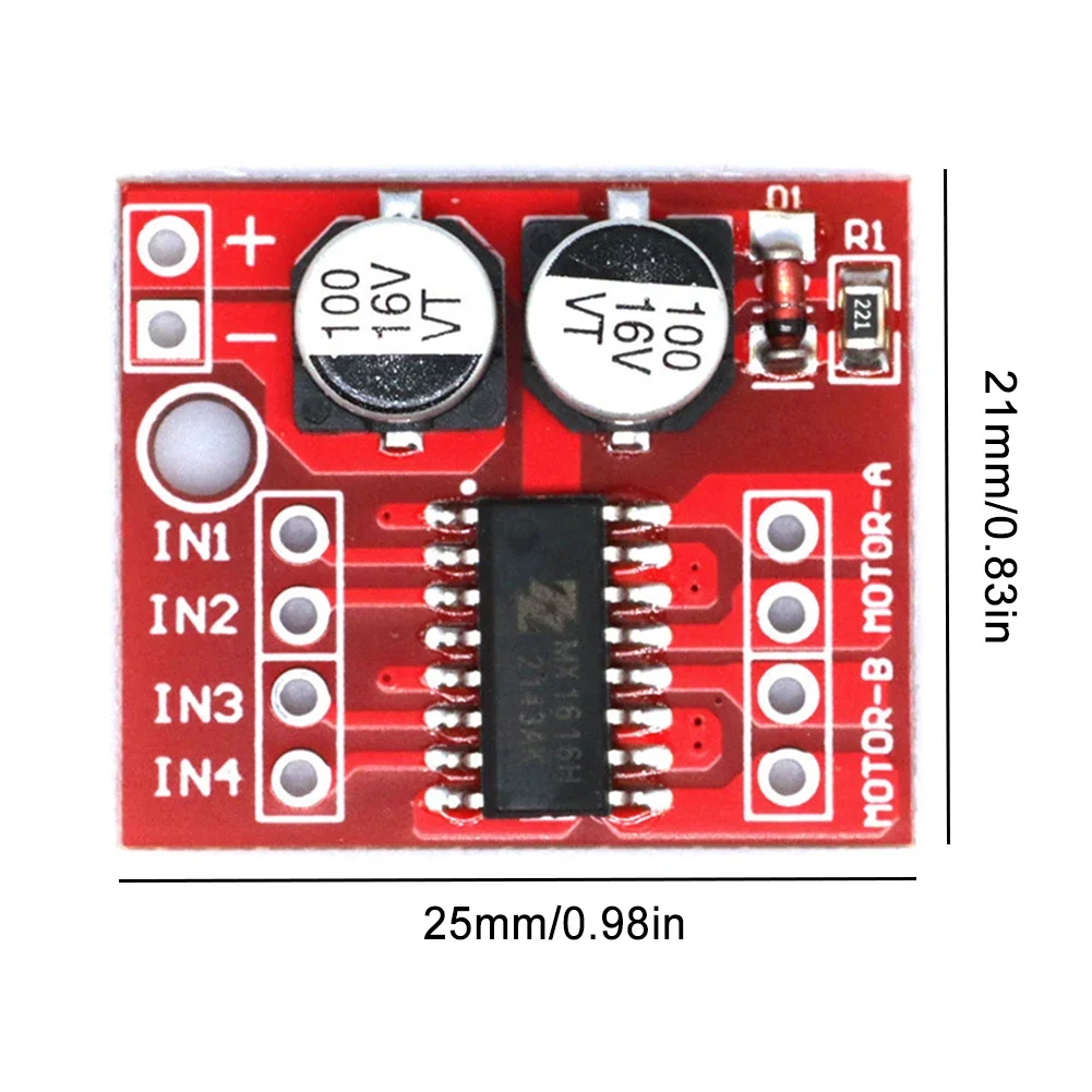 1-10 قطعة L298N موتور تيار مباشر نموذج مشغل 2-Way تيار مستمر 2 فولت-10 فولت 1.5A PWM سرعة المزدوج H-جسر محرك متدرج لوحة للقيادة وحدة