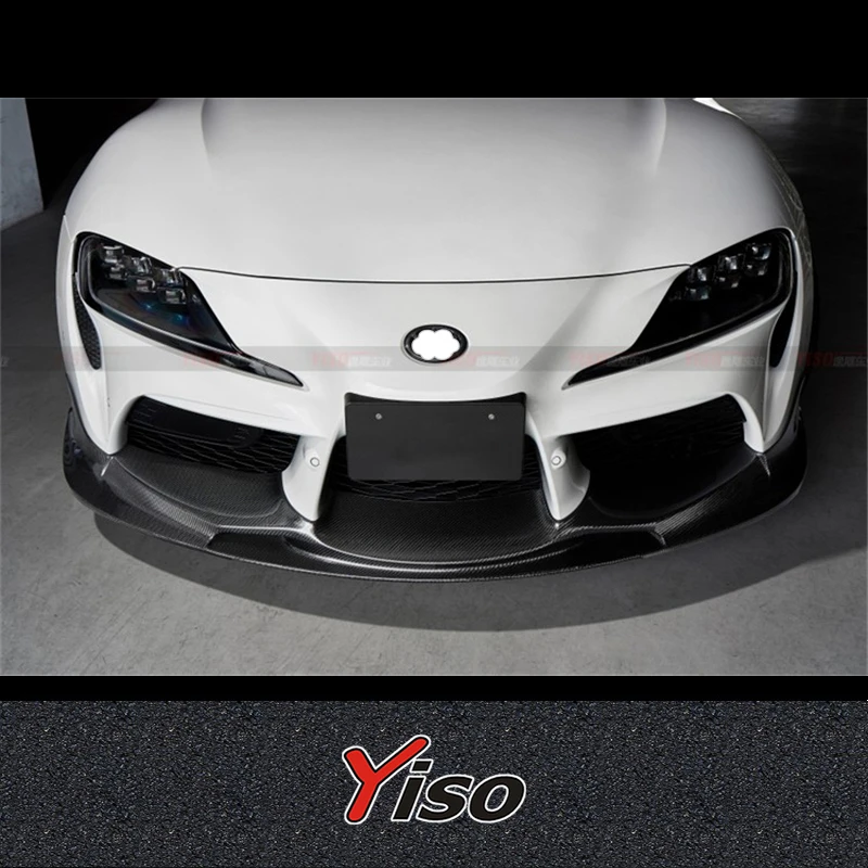 FOR TOYOTA SUPRA A90 Modified Carbon fiber 3D Design Front Lip Aerodynamic kit Front Spoiler