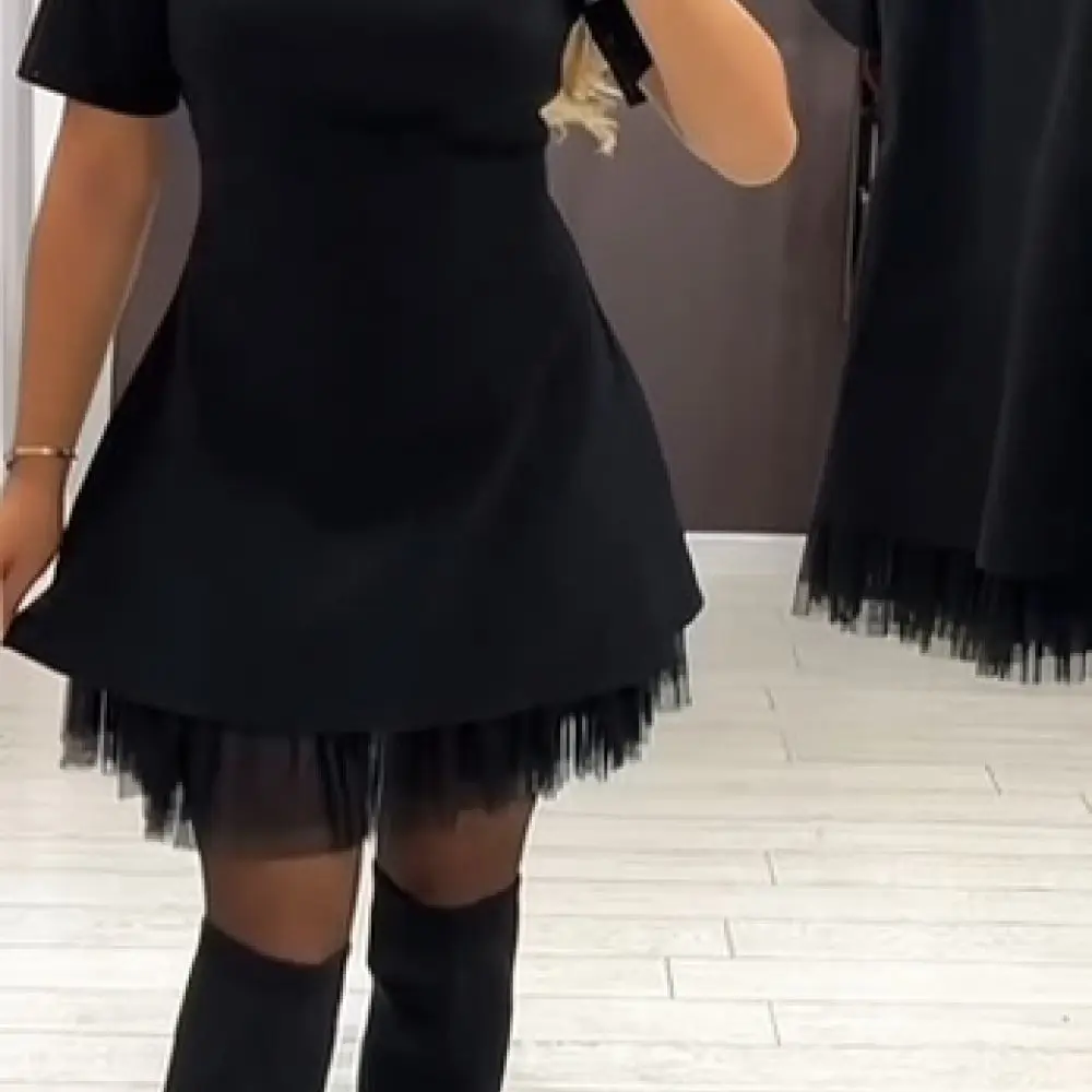 Womens Sleeveless Dress Summer Square Neck Mesh Pleated Rhinestone Solid Color Elegant Slim Fit Office Casual Party Midi Gowns