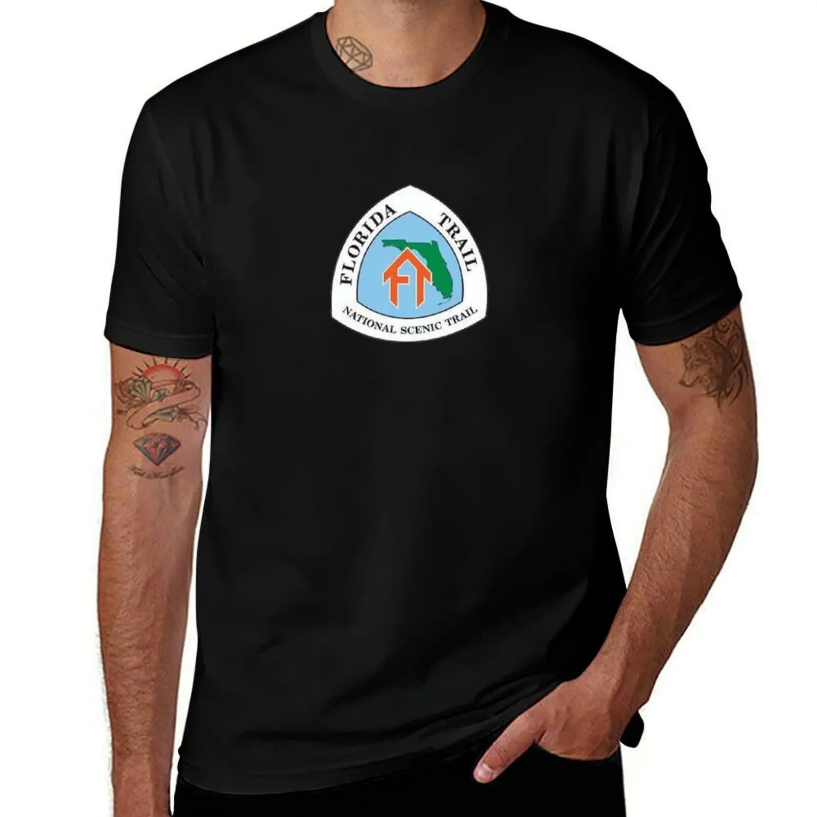 

Florida Trail T-Shirt cotton t shirt pack t shirt for man cotton tshirt 100% T-shirt