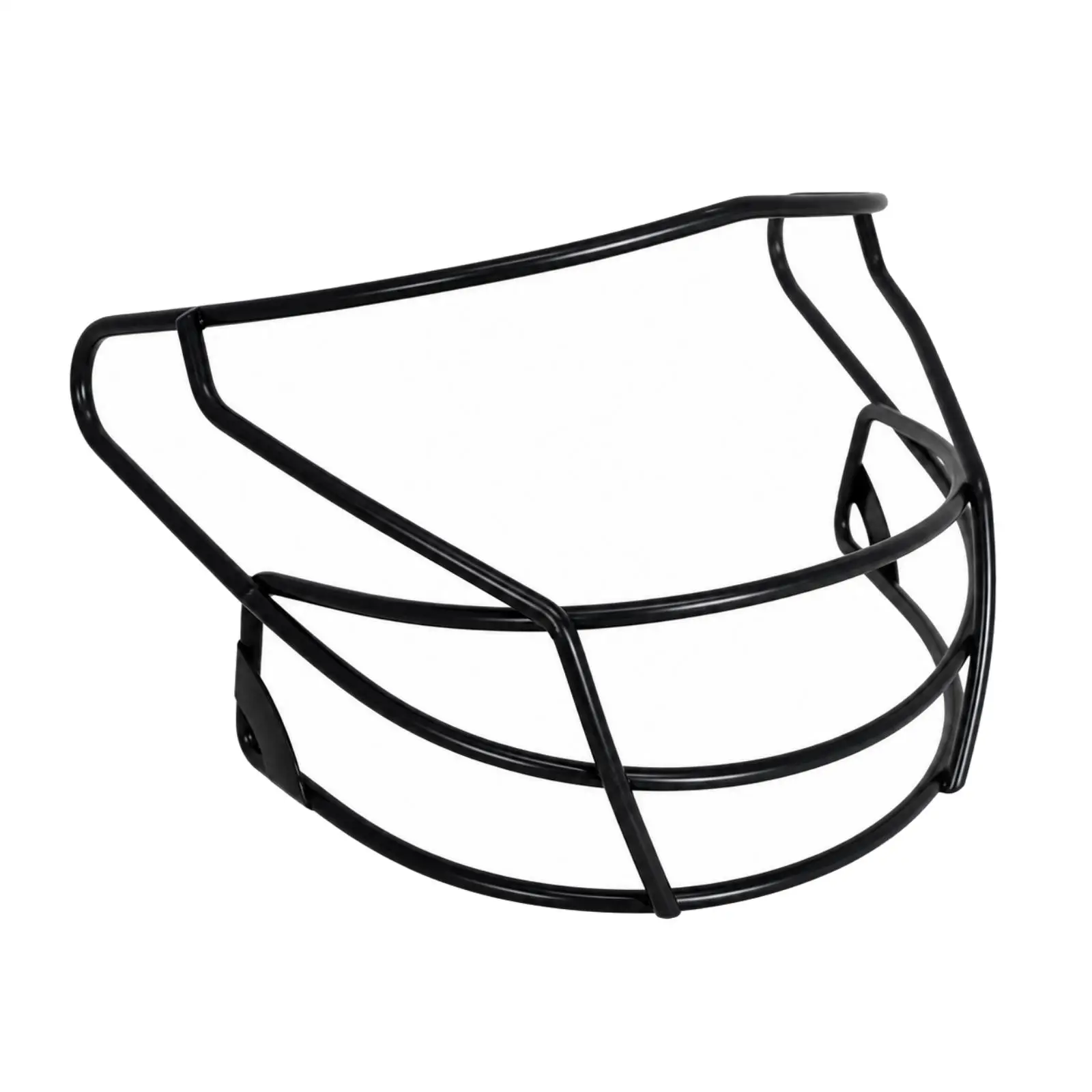 Batting Helmet Face Guard with Horizontal Rods Curved Metal Baseball Face Guard Sports Safeguarding Gear -Coated Welded