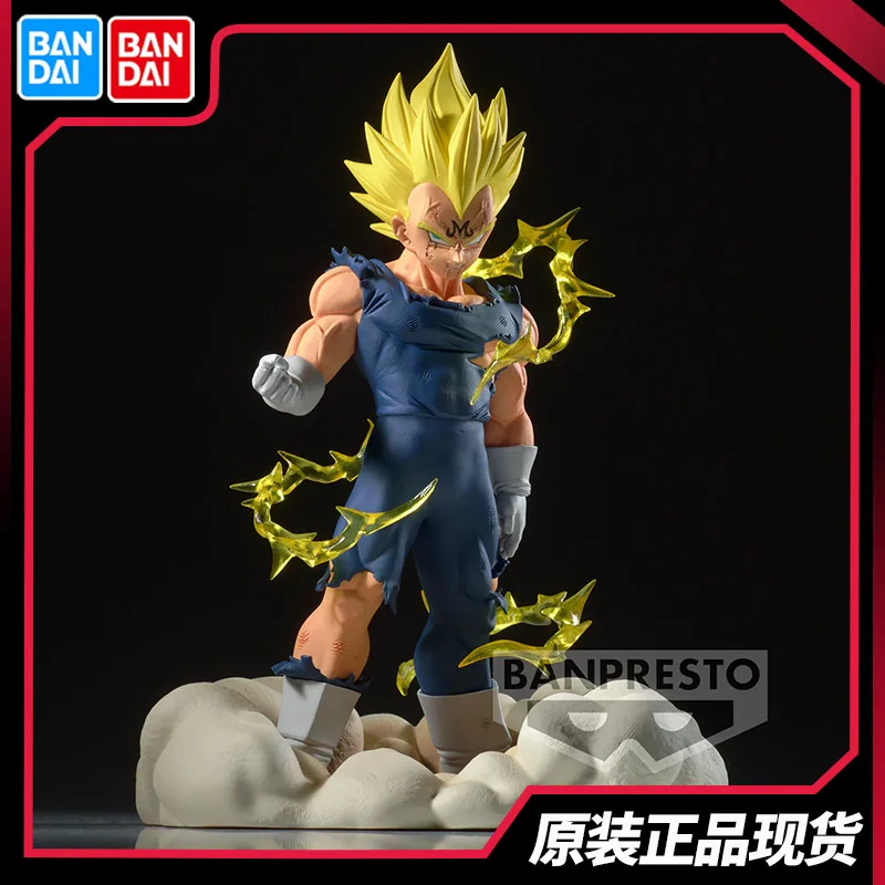 

Original Bandai Dragon Ball Z Vegeta Action Figure Customized 12 History Box Mysterious Toy Model Gift For Birthday Collectible