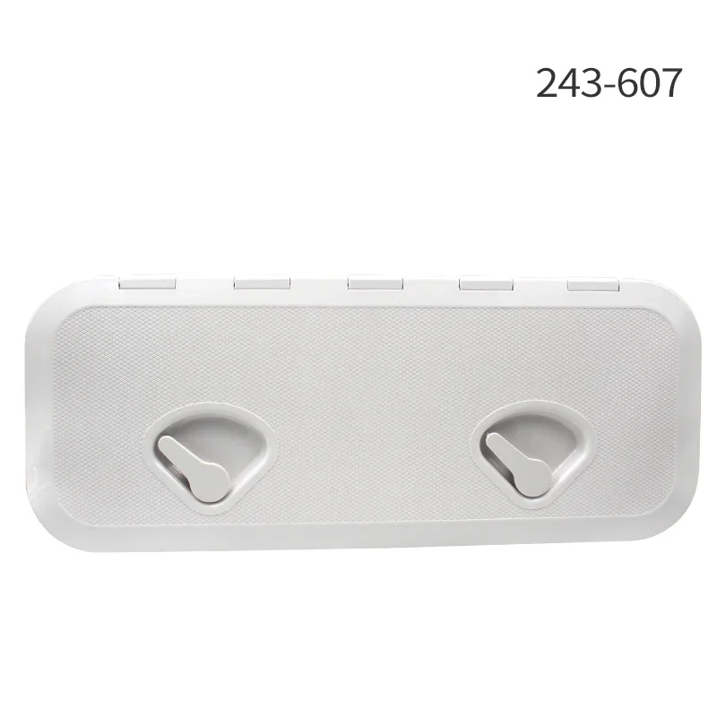 243*607mm ABS Plastic Anti Aging Ultraviolet Wit Dek Marine Hatch Deck Toegang Hatch Bootluiken Inspectie jacht Cover