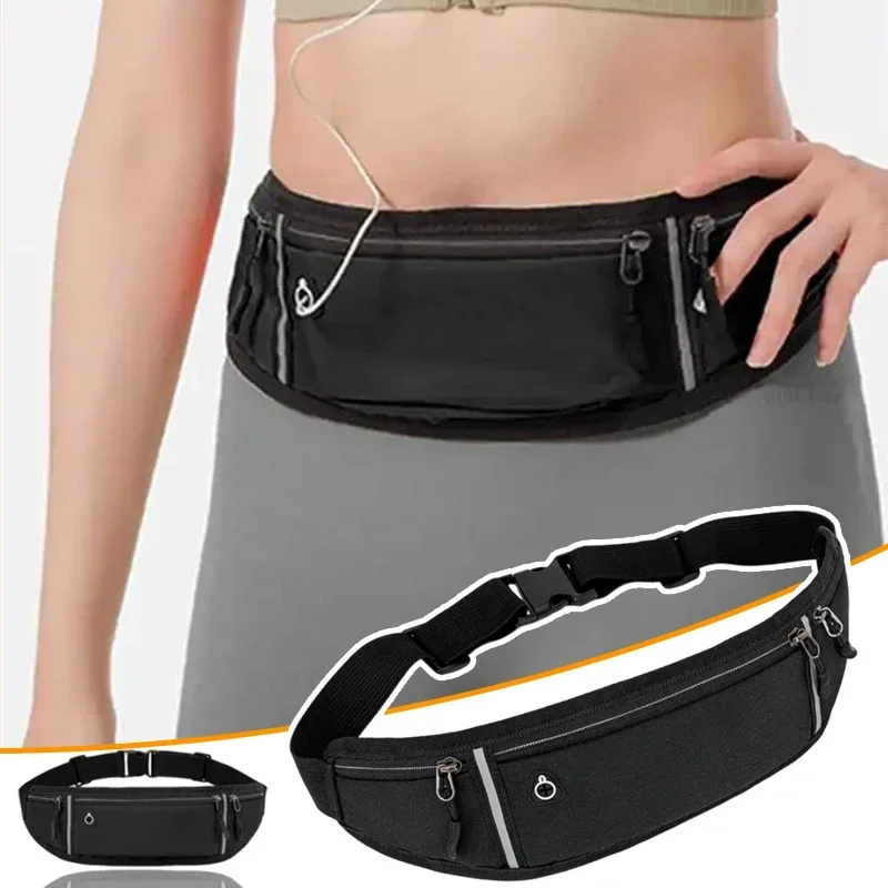 

Waterproof Running Waist Bag Lightweight Reflective Strips Outdoor Sports and Leisure Mobile Phone Headphone Storage Bag Wallet