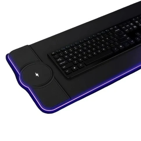 mouse-pad-with-wireless-charging-rgb-light-with-led-screen-table-mat-45w-fast-charging-large-size-gaming-pc-mouse-pad