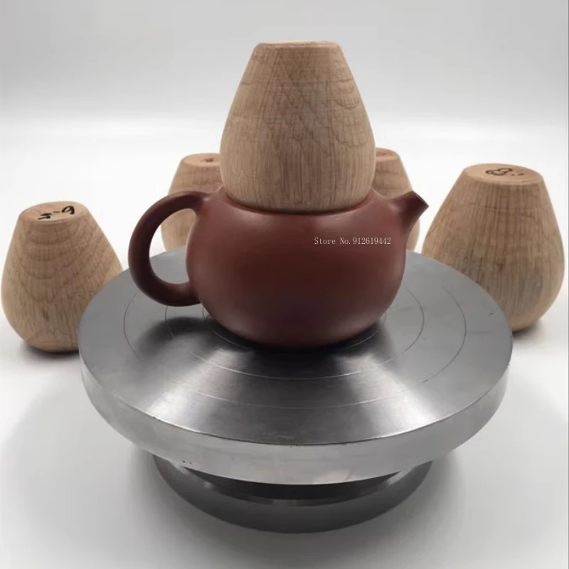 6-8cm Both Ends Can Be Used Pottery Purple Clay Teapot Round Mouth Egg Shape Tools DIY Ceramic Teapot Round Mouth Auxiliary Tool