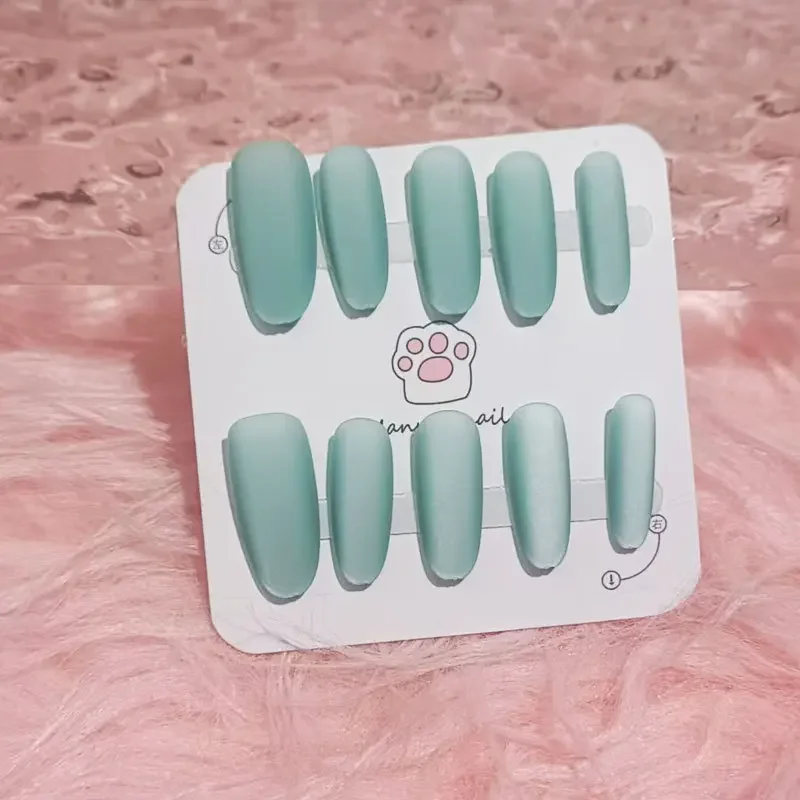 Nail Art New Solid Color Matte Cat Eye Wearing Armor Elliptical Matte Velvet Whitening INS Style Reusable High Quality