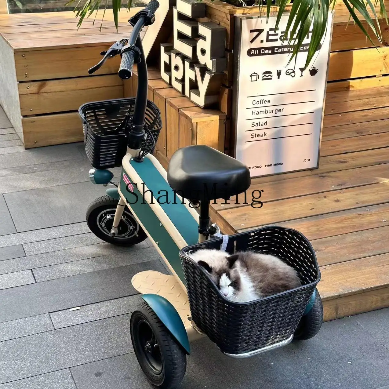 Elektryczny trójkołowiec rekreacyjny CL, mały elektryczny samochód, składany mini samochód na baterie do użytku domowego, hulajnoga dla seniorów.