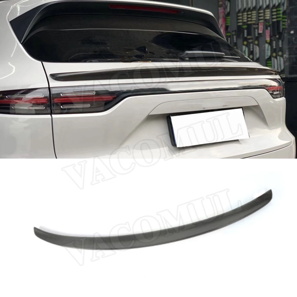 

VACOMUL Carbon Fiber Rear Spoiler Middle Wings Fit for Porsche Cayenne SUV 4 Door 2018 2019 2020 Car Styling