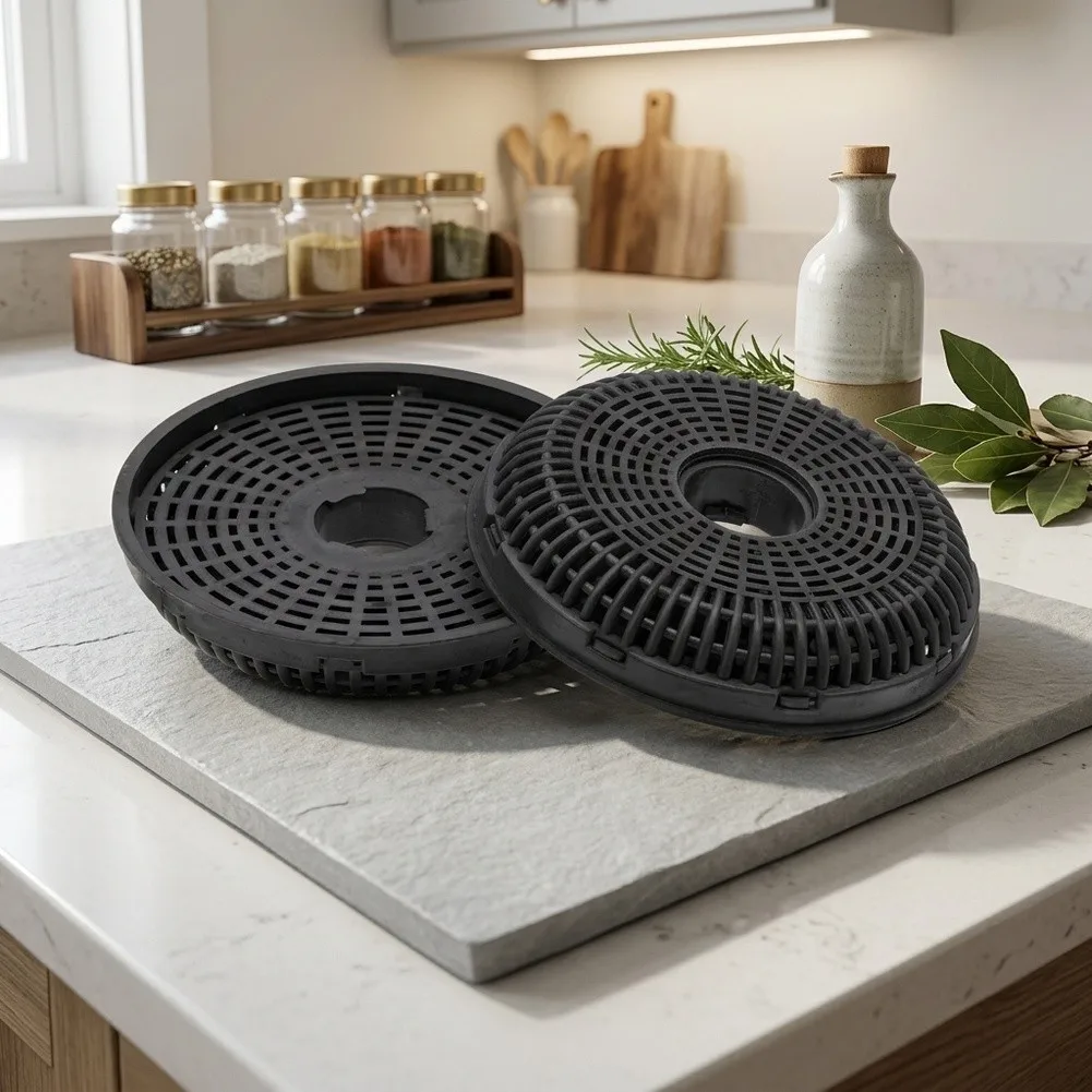 For Daily Cooking 128*25mm Activated Carbon Filter Smoke Absorption Pad Efficient Smell Trap Fresh Air Maintenance