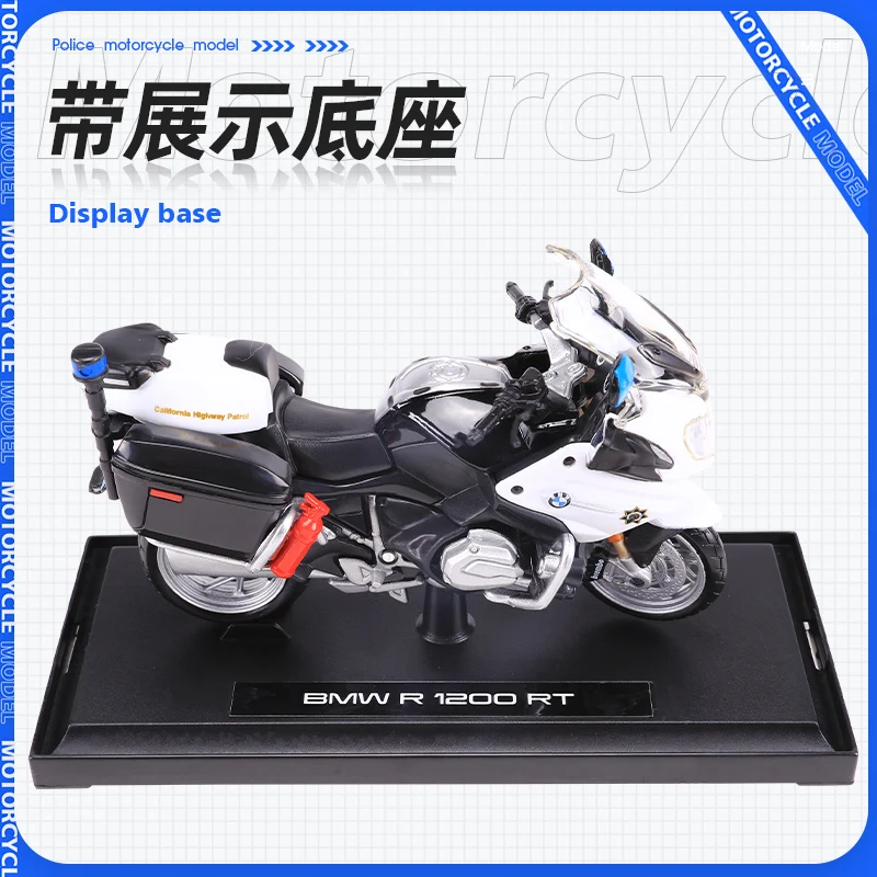 Maisto 1:18 BMW R 1200 RT Police Motorcycle Model Die-casting Toys Collection Kids Toys y