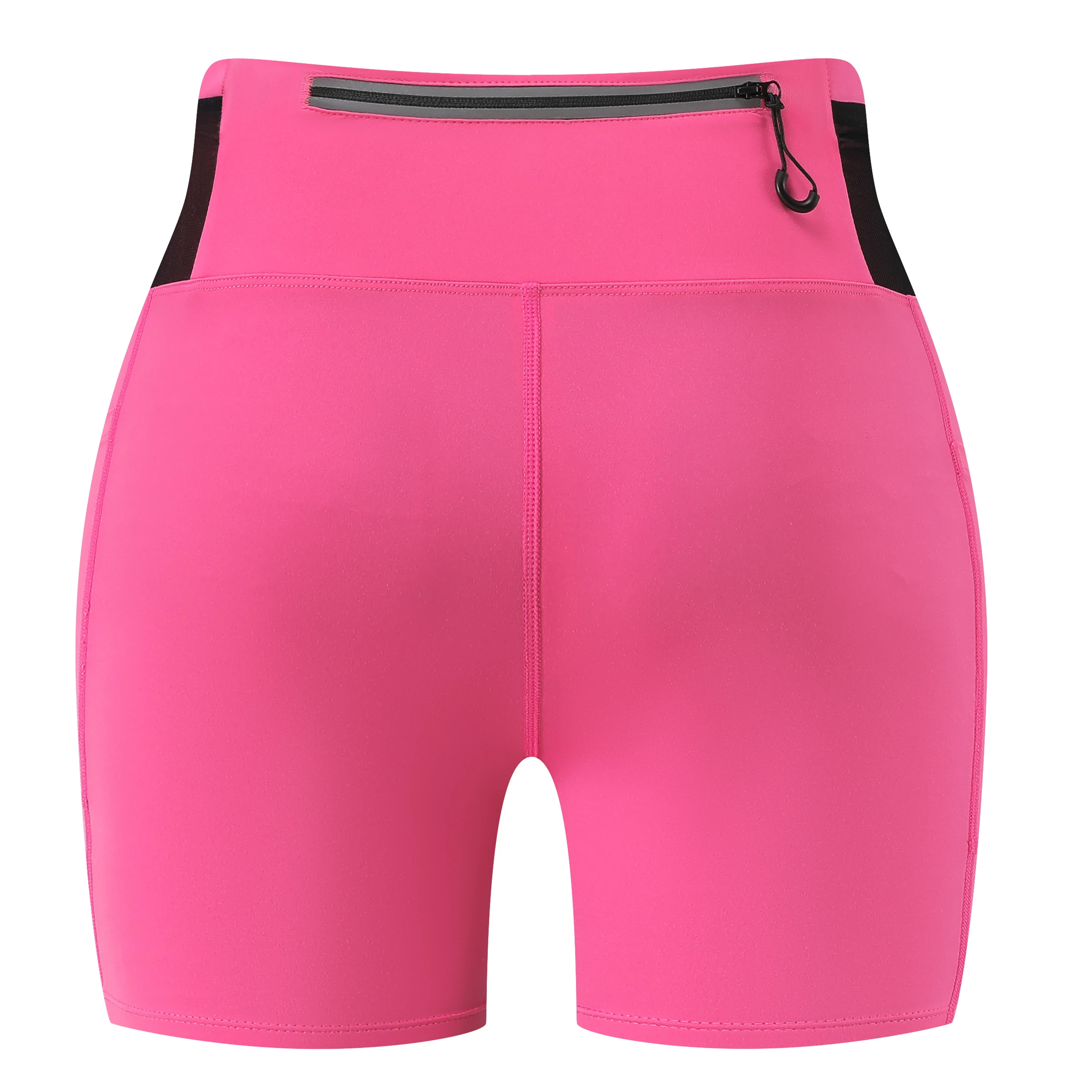 Womens Compression Marathon Running Shorts 6 Pockets with Waist Pack Female Yoga Cycling Tights Fitness Sports Shorts Quick Dry