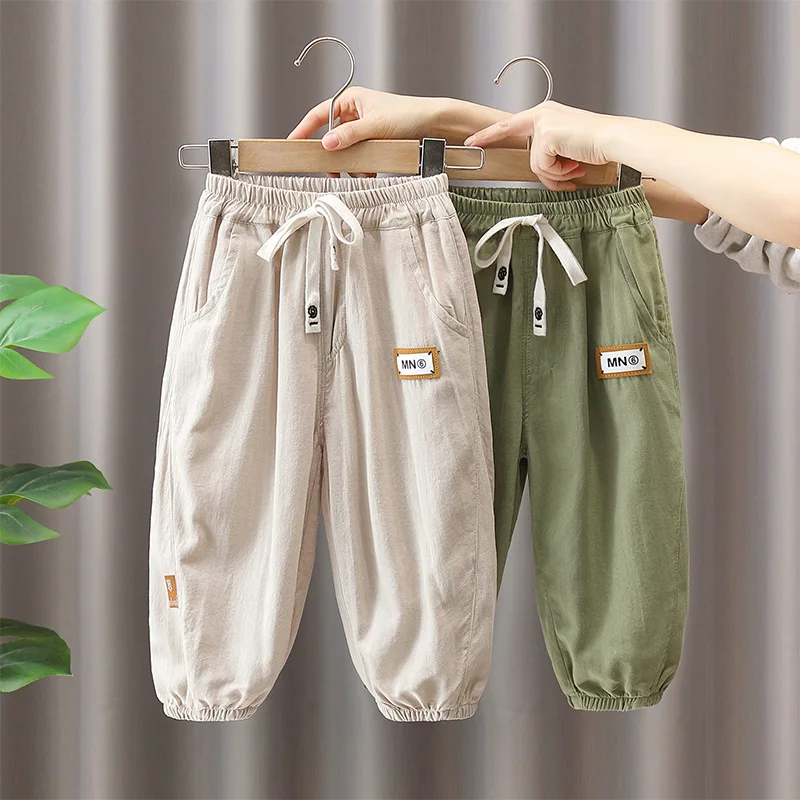 

Boy's Spring/Summer New Lightweight Children's Casual Stylish Mosquito-Repelling Pants Loose Fit 2026 Spring/Summer Loose Pants