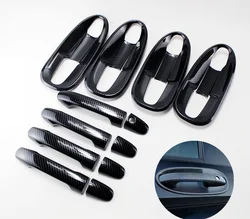 Carbon Fiber Car Door Handle Bowl Cover for Mercedes Benz Vito W447 Metris Valente V-Class 2014-2020 Styling Sticker Accessories