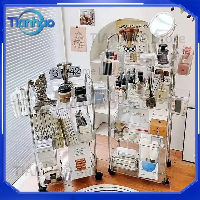 Rolling Salon Trolley for Cosmetic Storage Hairdressing Salon Medical Use Wheels Trolley Carrello Attrezzi Salon Furniture
