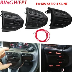 Botões de volante para Kia Rio K2 Picanto 2017 2018 RIO X LINE, Volume do telefone, RH interruptor de controle remoto de cruzeiro