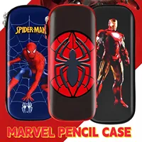 Marvel Cartoon Pencil Case Avengers Spider-Man Boys Student Children Large Capacity Pencil Case Iron Man Kids Birthday Gifts