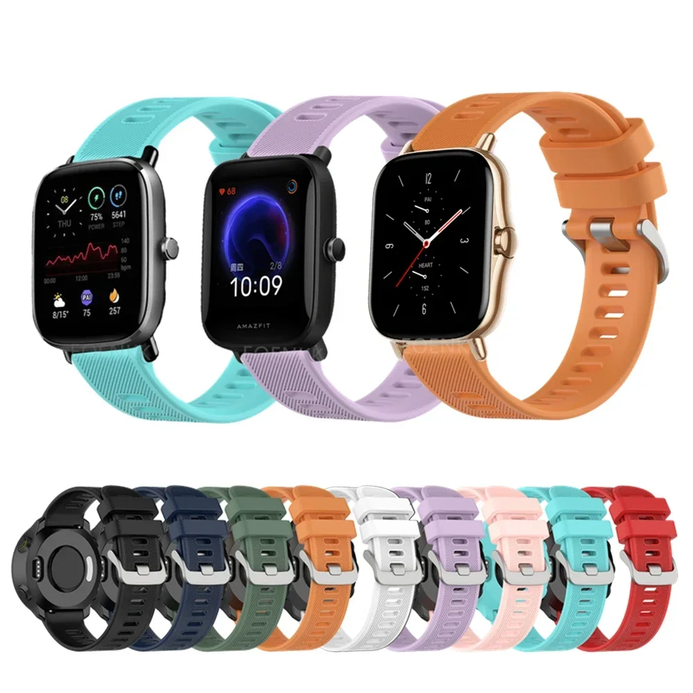 Watch Band Strap For Huami Amazfit GTS 2 Mini/2e/Bip U Pro/GTR 42mm Sport 20mm Strap For Samsung Galaxy Watch 4 Classic Bracelet