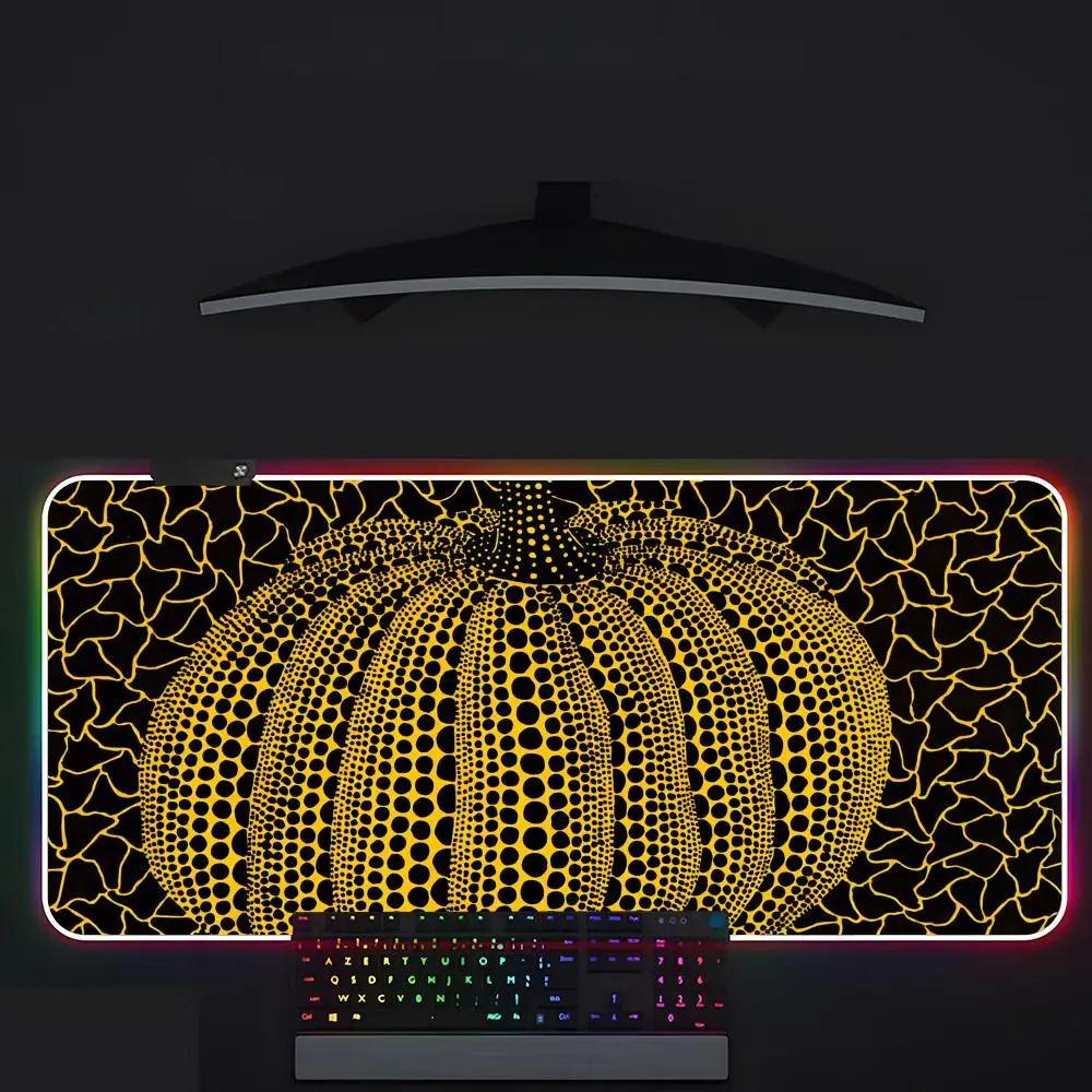 Art Mouse Pad Gamer Luminescence Led Mouse Pad Gaming Table Rgb Deskmat Keyboard Pc Mousepad