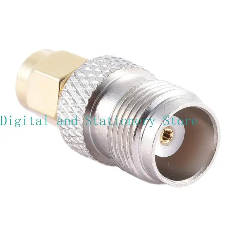 

652F TNC to SMA KJ Connectors Copper TNC SMA KJ Adapter for Computer and Office Use TNC SMA Copper Conversion Head
