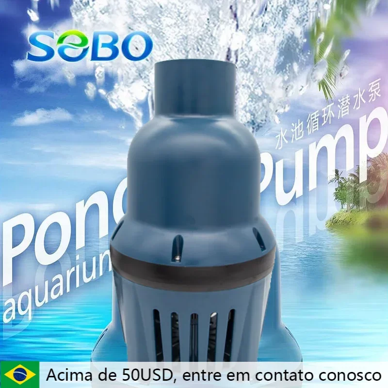 SOBO Koi pond circulation pump fish pond high flow filtration submersible pump high power pool pipe pump 12000L/H-55000L/H