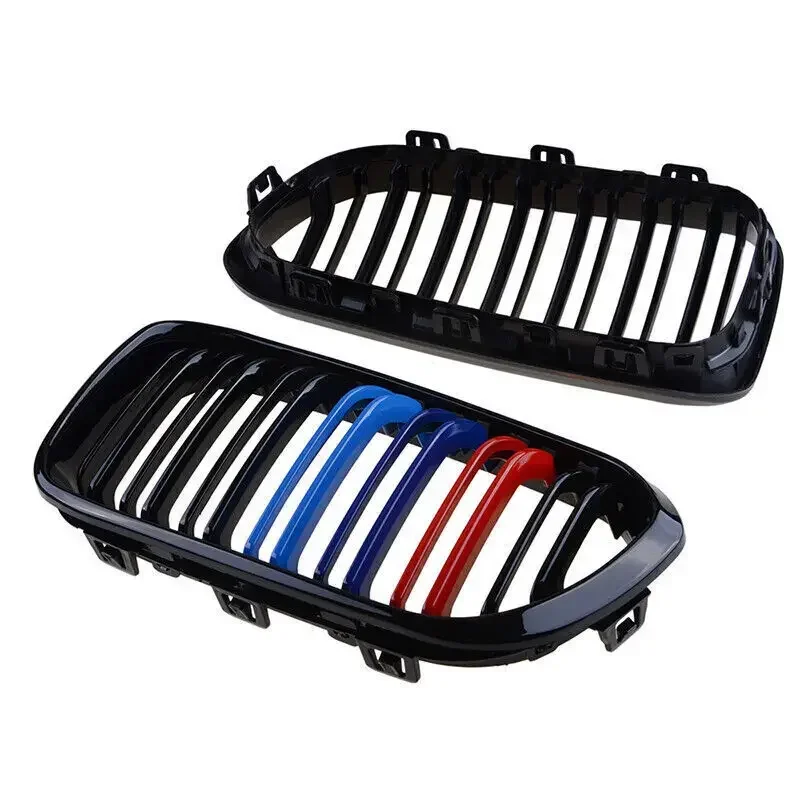 Front Kidney Grill Gloss Black M Color LCI Fit BMW 1 Series F20 F21 2015 - 2019 116i 118i 120i 125i M140i 116d 118d 120d 125d