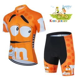 2022 Children Cycling Jersey Set Boys Girl Cycling Clothing Children Road Bike Shirt Suit Breathable Ropa Ciclismo Cycling Suit