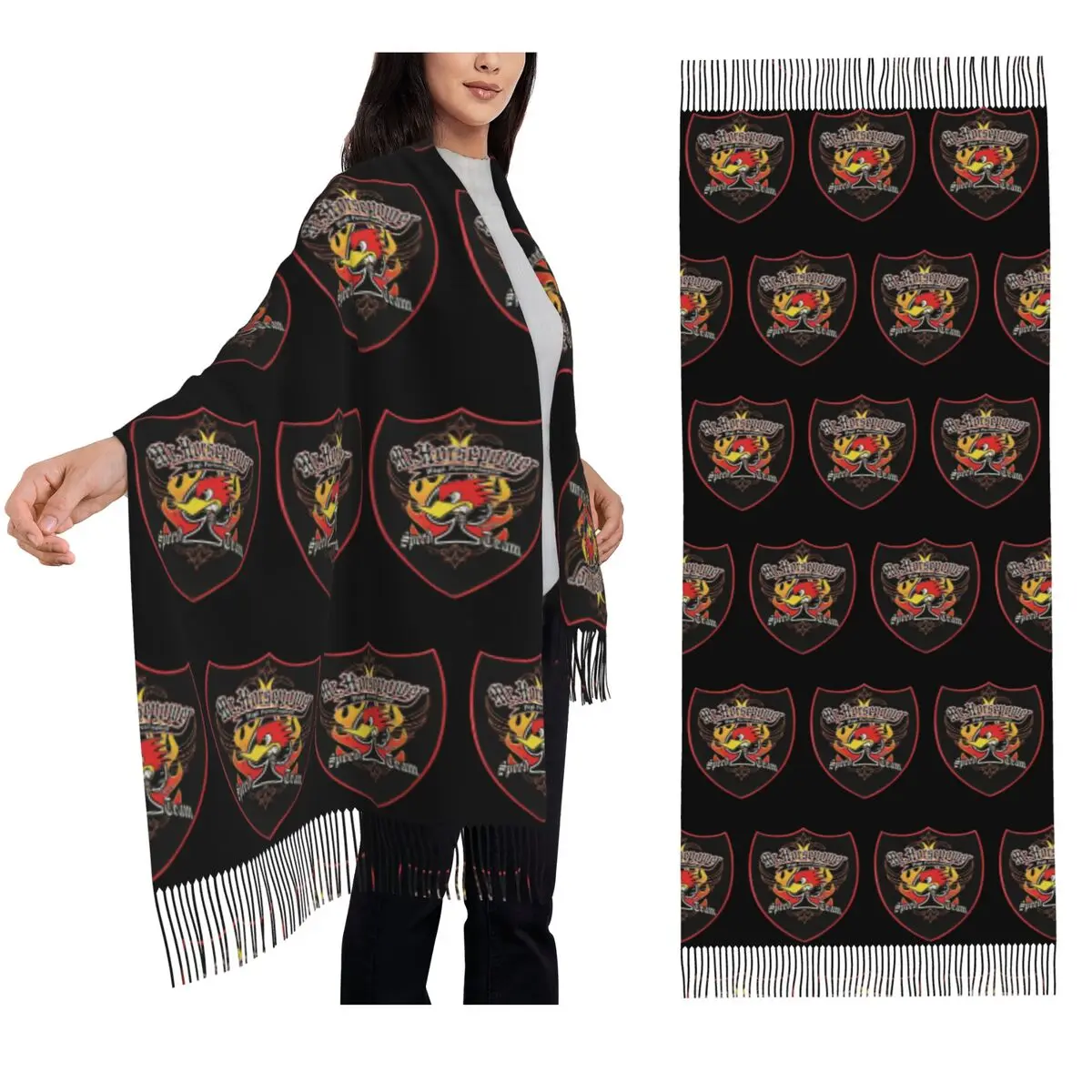 

Street Mr.Horsepower Clay Smith Cams Scarf Tassel Scarves for Women Soft Warm Shawls and Wraps Long Fall Winter Shawl Wrap