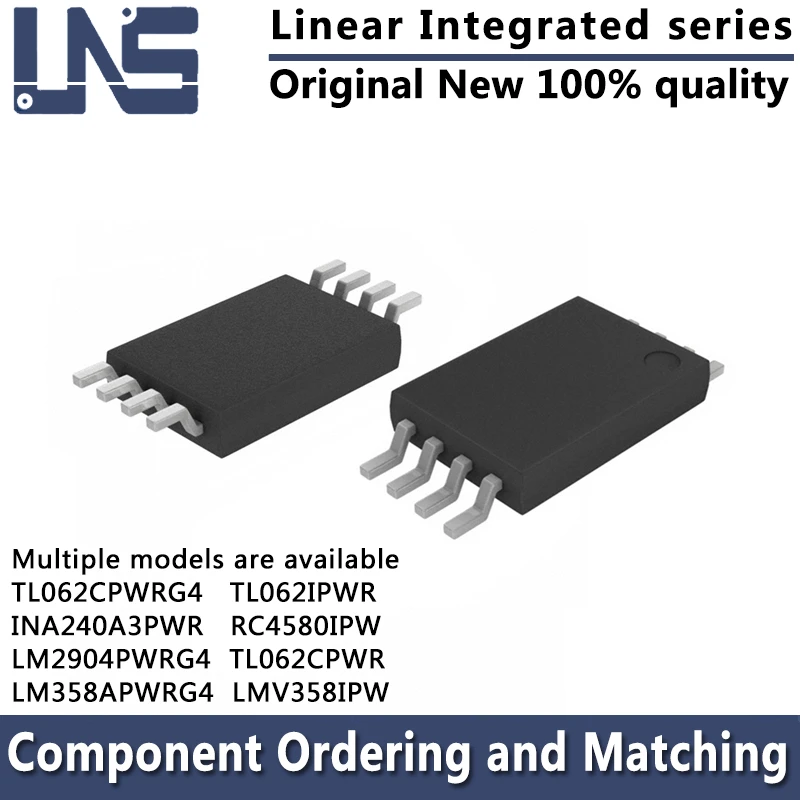 1 buah amplifier RC4580IPW amplifier amplifier amplifier amplifier TSSOP-8 amplifier Linear