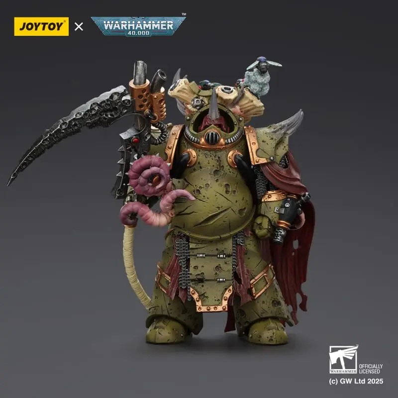 JOYTOY Warhammer 40K Death Guard Deathshroud Terminator 2 with Manreaper and Plaguespurter Gauntlet 1:18 Action Figure Collection Model Gift for Adults view 2