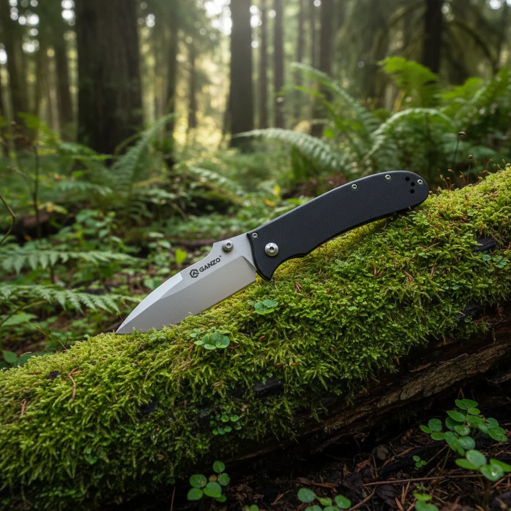 Ganzo G704 G704B FBKNIFE Firebird Folding Knife 440C Blade G10 Handle 58-60HRC Knives for Hunters & Explorers