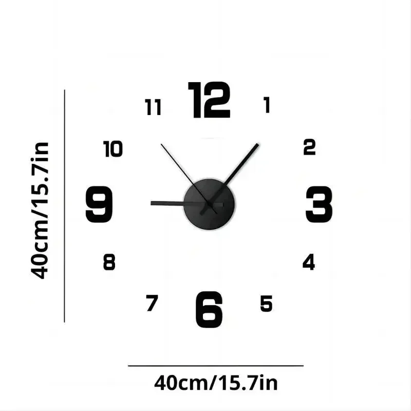 Glowing Wall Clock Creatives Decoration Bedroom DIY Stickers Living Room Watches Quartz Needle Removable Digital Clocks Home